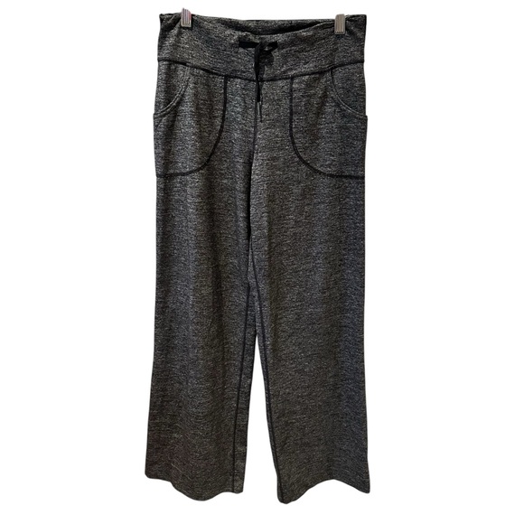 Lululemon Womens Sweatpants Heather Gray Size 4 Pockets Straight‎ Wide Leg